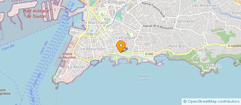 localisation de l'entreprise COP RESIDENCE FORT ST LOUIS  TOULON