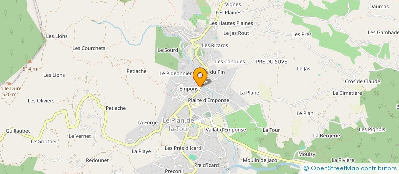 localisation de l'entreprise COP RESIDENCE GOLFE 2 à SAINTE MAXIME