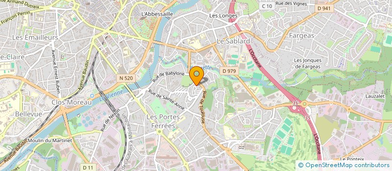 localisation de l'entreprise COP RESIDENCE LES ANGLES BAT A à LIMOGES