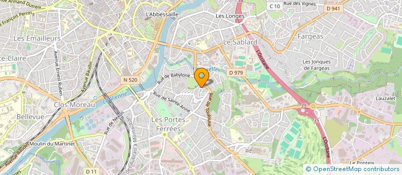 localisation de l'entreprise COP RESIDENCE LES ANGLES BAT B à LIMOGES