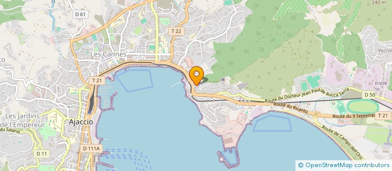 localisation de l'entreprise COP RESIDENCE TOUR MARIANI  AJACCIO