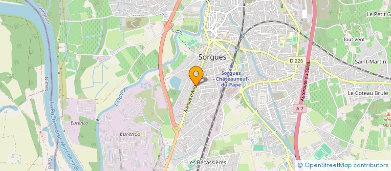 localisation de l'entreprise COP SAINT YVES  SORGUES