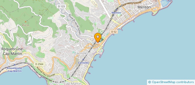 localisation de l'entreprise COP SERVICES à MENTON