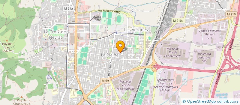 localisation de l'entreprise COP SYCOMORES  CLERMONT FERRAND