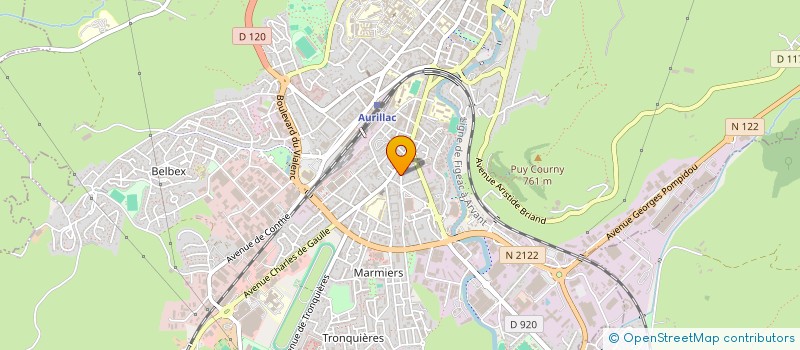 localisation de l'entreprise COP TAILLANDIER à AURILLAC