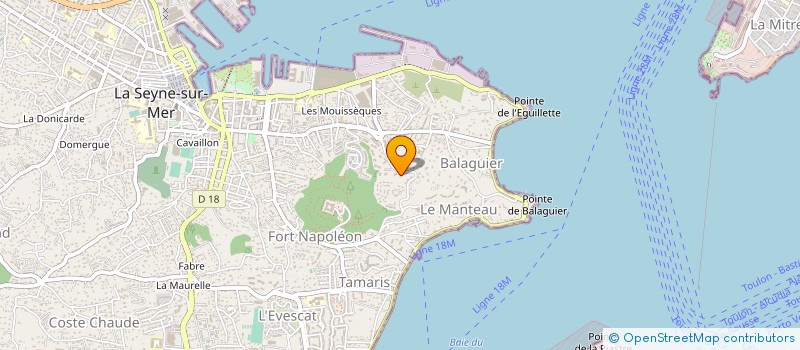 localisation de l'entreprise COP TAMARISSIME à LA SEYNE SUR MER