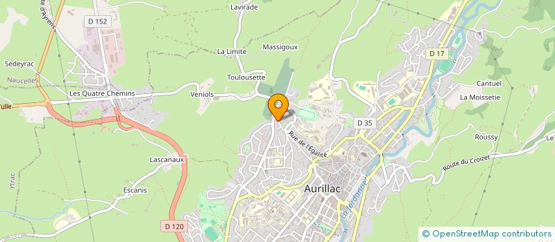 localisation de l'entreprise COP THUYAS TR 3 à AURILLAC