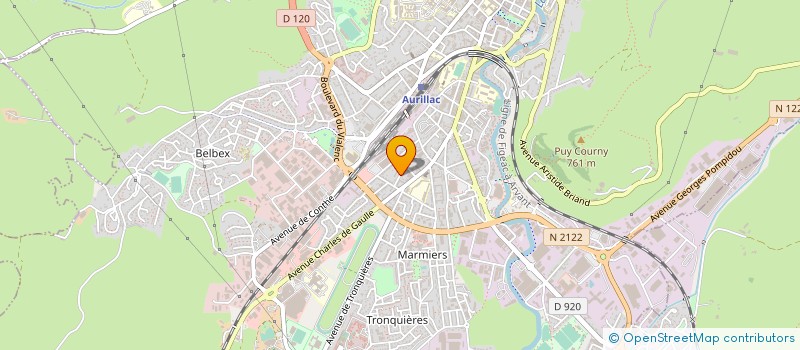 localisation de l'entreprise COP TIVOLI à AURILLAC