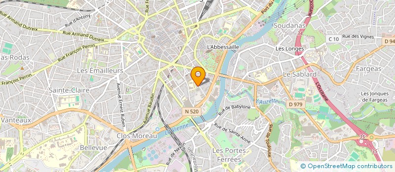 localisation de l'entreprise COP TRENTE RUE FRESNEL à LIMOGES