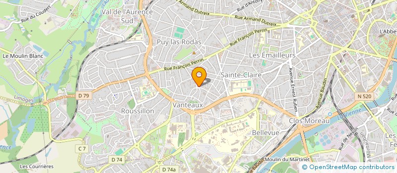 localisation de l'entreprise COP VICTORIEN SARDOU G 10 à LIMOGES