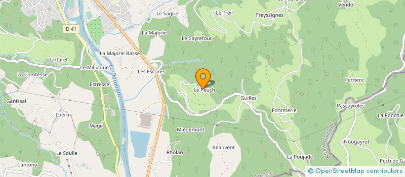 localisation de l'entreprise COPA  CHENAILLER-MASCHEIX