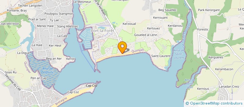 localisation de l'entreprise COPA  LA FORET-FOUESNANT