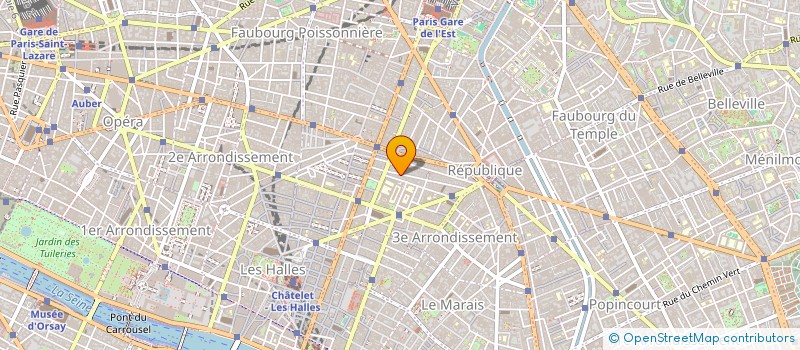 localisation de l'entreprise COPA COMPAGNIE TEXTILE  PARIS