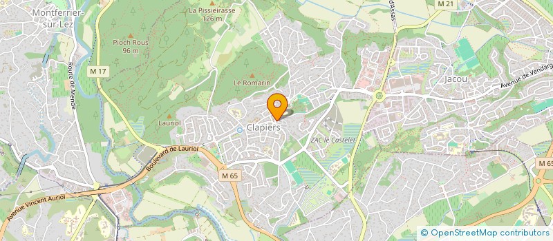 localisation de l'entreprise COPA CONSEILS  CLAPIERS