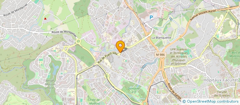 localisation de l'entreprise COPA CONSTRUCTION à MONTPELLIER