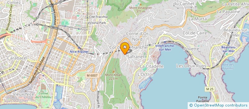 localisation de l'entreprise COPA'ICHA à VILLEFRANCHE-SUR-MER