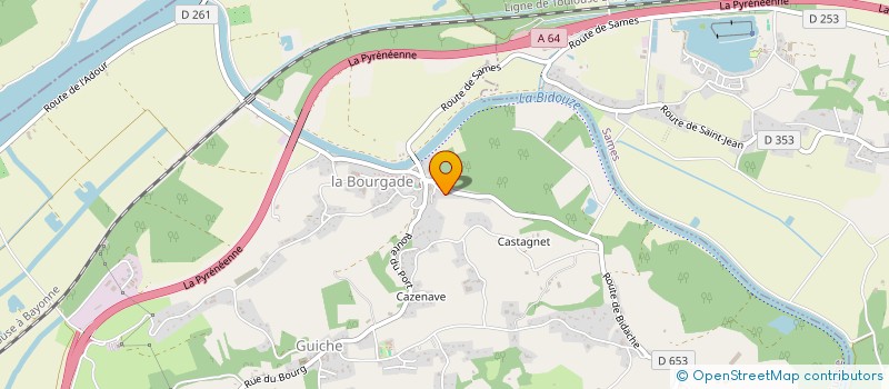 localisation de l'entreprise COPA PAYSAGES à GUICHE