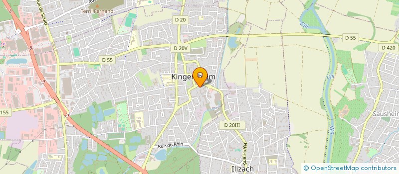 localisation de l'entreprise COPA TRANS  KINGERSHEIM