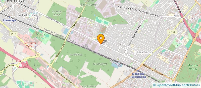 localisation de l'entreprise COPAC  BEAUCHAMP