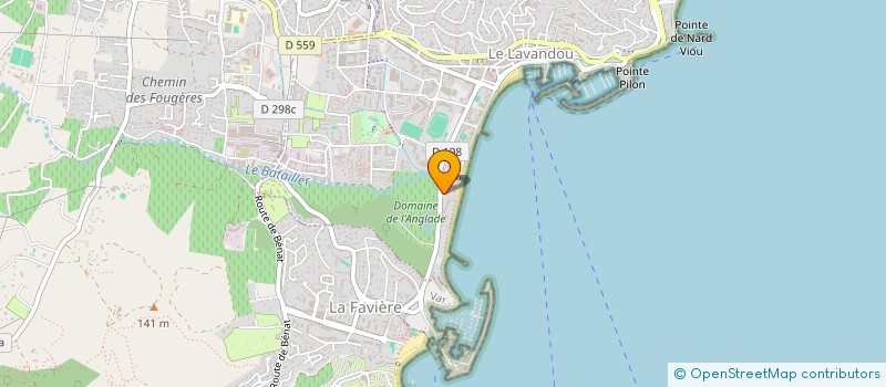 localisation de l'entreprise COPACABANA à LE LAVANDOU