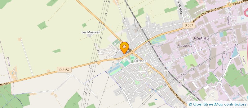 localisation de l'entreprise COPACABANA à ORMES