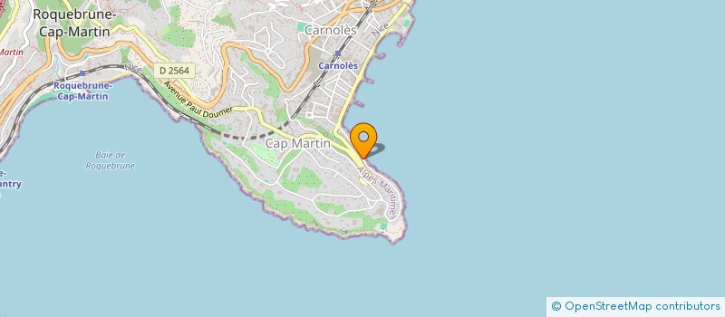 localisation de l'entreprise COPACABANON à ROQUEBRUNE-CAP-MARTIN