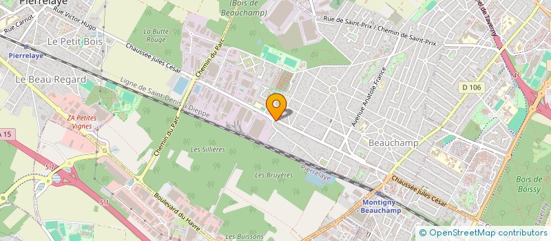 localisation de l'entreprise COPACSO  BEAUCHAMP