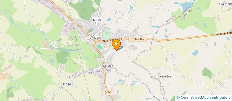localisation de l'entreprise COPAERO à L'ABSIE