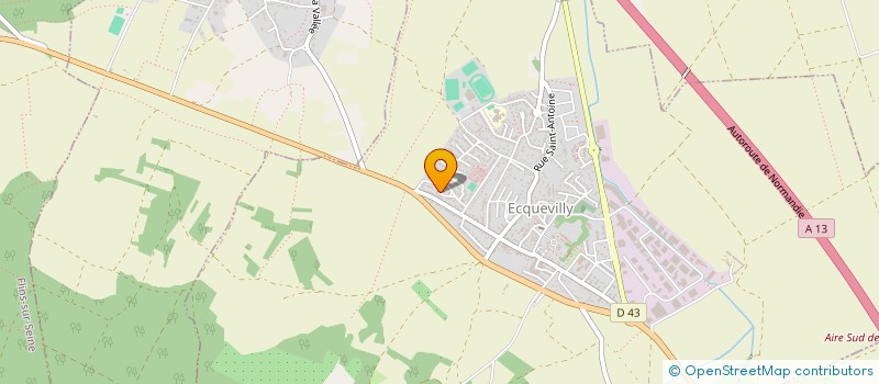 localisation de l'entreprise COPAIN  ECQUEVILLY