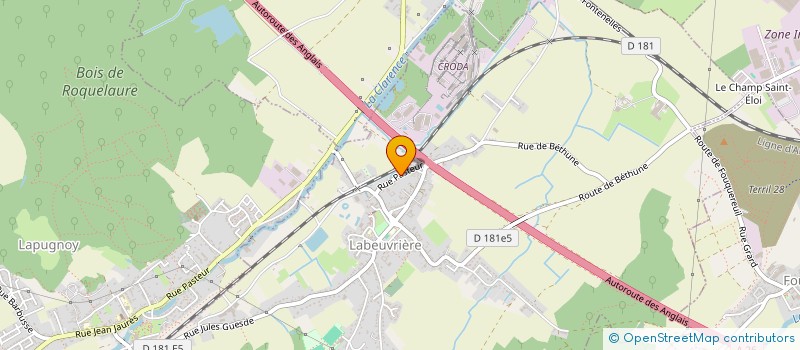 localisation de l'entreprise COPAINS ACHARNES DES RAQUETTES LOCONOISES  LABEUVRIERE