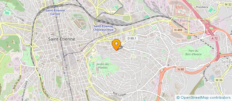 localisation de l'entreprise COPAINS - CHOPINES  SAINT-ETIENNE