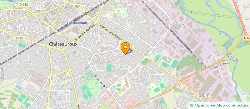 localisation de l'entreprise COPAINS-COPINES 36 à CHATEAUROUX
