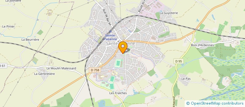 localisation de l'entreprise COPAINS D'ABORD PAZENNAIS à SAINTE-PAZANNE