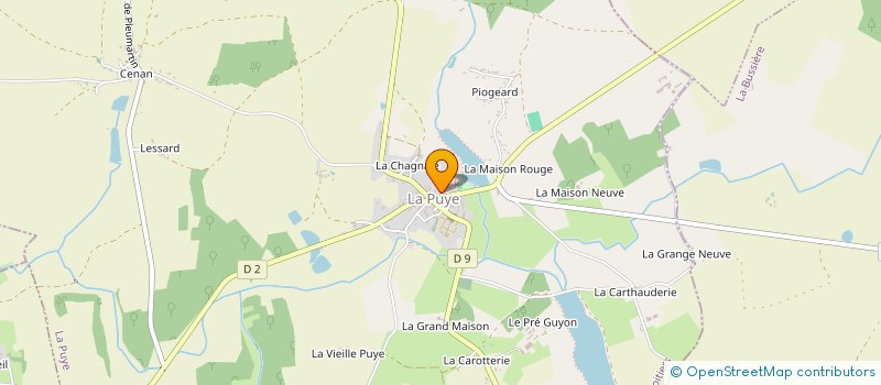 localisation de l'entreprise COPAINS DE SOLEIL  LA PUYE