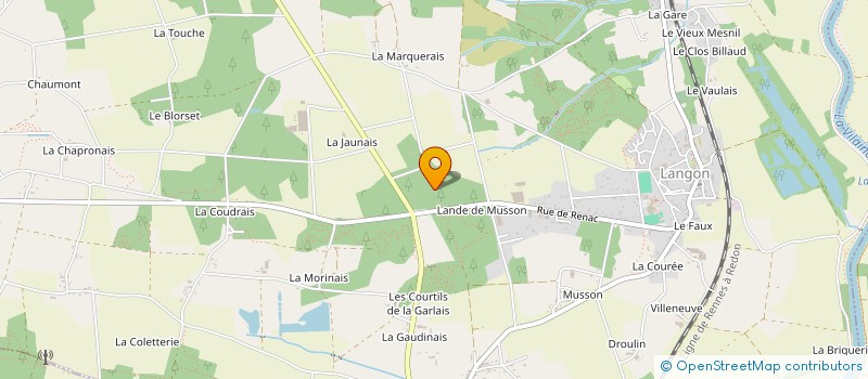 localisation de l'entreprise COPAL  LANGON