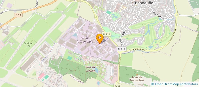 localisation de l'entreprise COPALA à BONDOUFLE