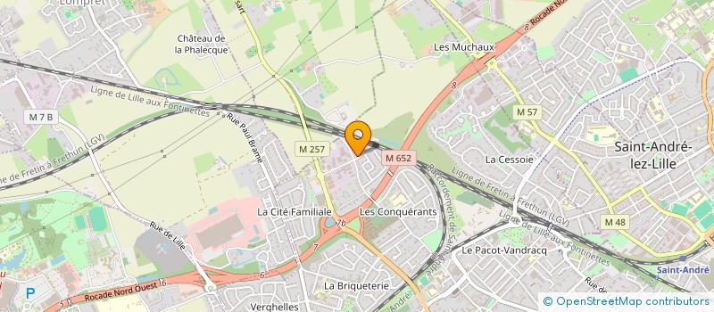 localisation de l'entreprise COPALE à LAMBERSART