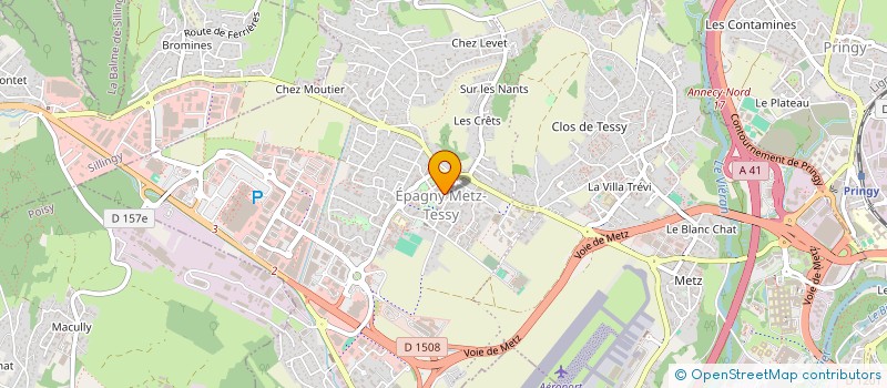 localisation de l'entreprise COPALPES IMMO  EPAGNY METZ-TESSY