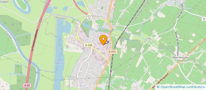 localisation de l'entreprise COPAN  LIBOURNE
