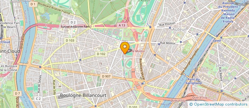 localisation de l'entreprise COPARCO ASSUREURS CONSEILS à PARIS