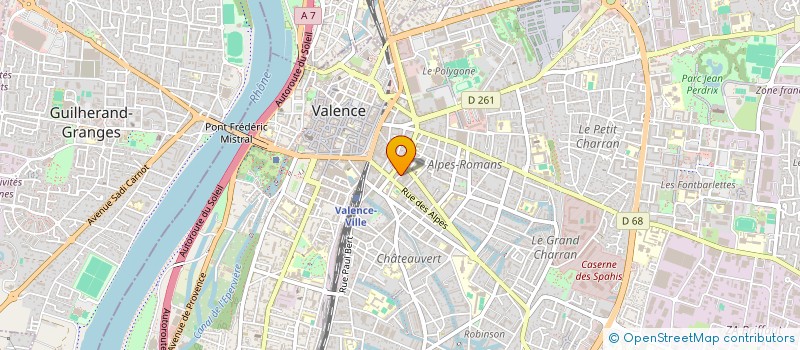 localisation de l'entreprise COPARES DIFFUSION  VALENCE