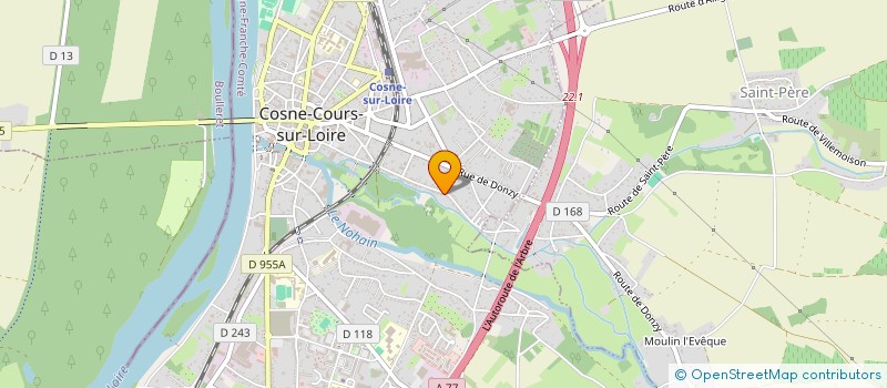 localisation de l'entreprise COPARIS  COSNE-COURS-SUR-LOIRE