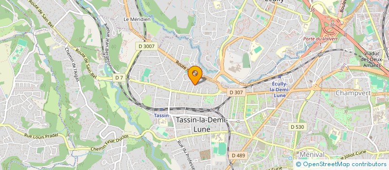 localisation de l'entreprise COPARTNER à TASSIN-LA-DEMI-LUNE