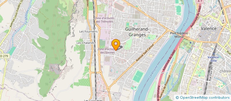 localisation de l'entreprise COPAS ASCENSEURS  GUILHERAND-GRANGES