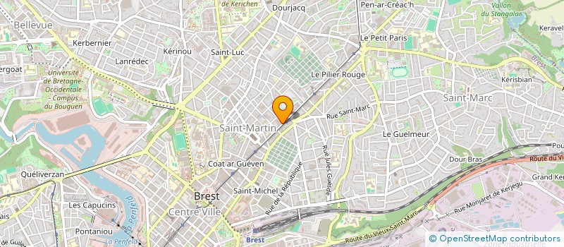 localisation de l'entreprise COPAU  BREST