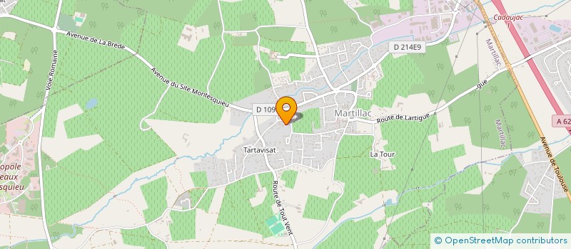 localisation de l'entreprise COPE à MARTILLAC