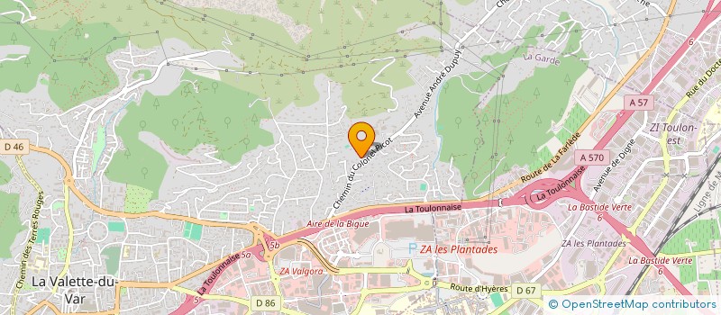 localisation de l'entreprise COPE RDB  LA VALETTE-DU-VAR