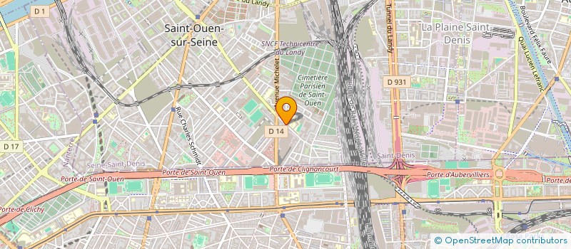 localisation de l'entreprise COPELL à SAINT-OUEN-SUR-SEINE