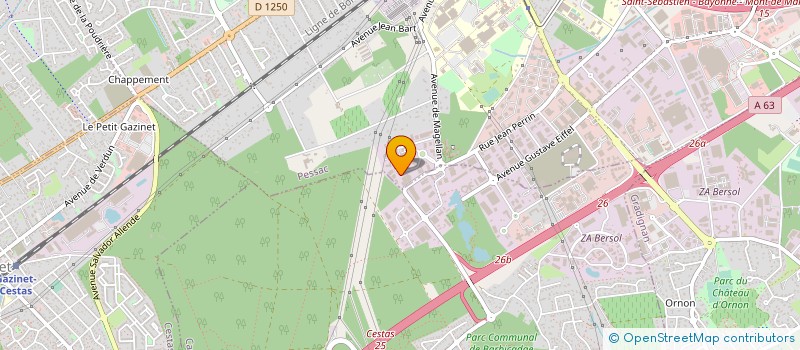 localisation de l'entreprise COPEP à PESSAC