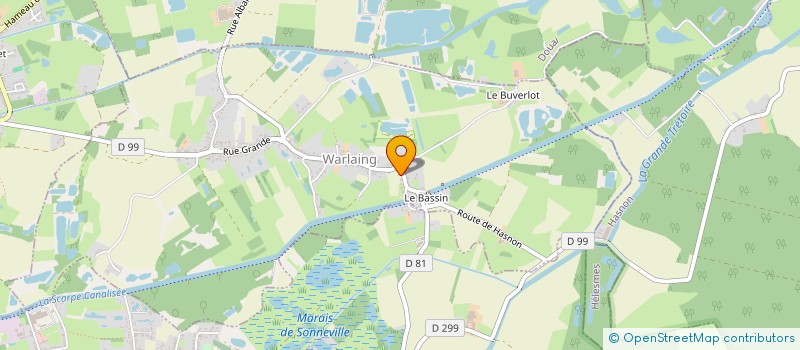localisation de l'entreprise COPERGY à WARLAING